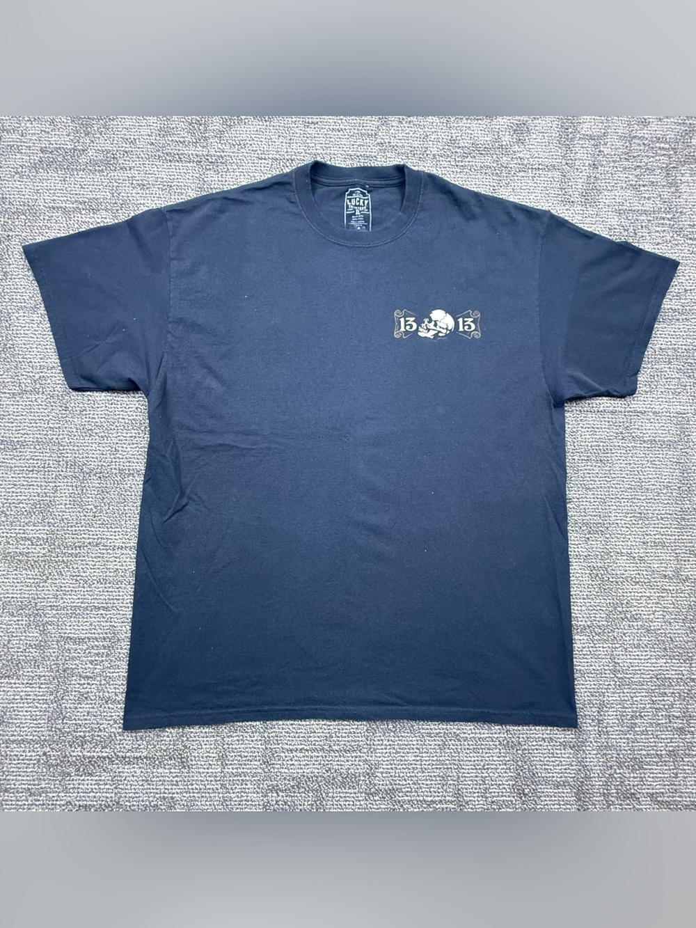 Men's Navy Graphic Crewneck T-Shirt